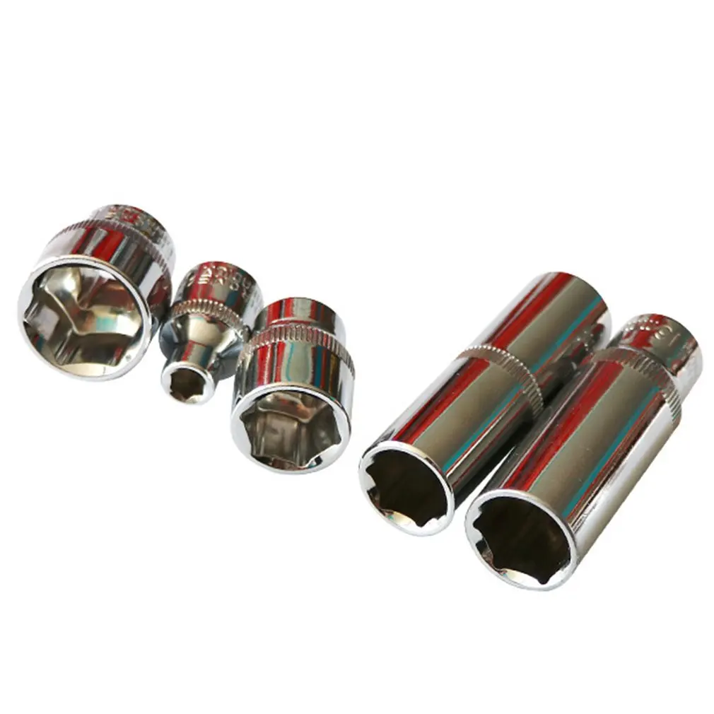 

DICHUANG 3/8 Inch 6mm~24mm Hexagon long sleeve Socket Wrench Head Inner Hexagon Spanner Allen Head Auto Repair Tool