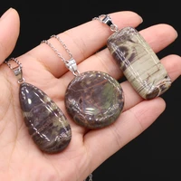 natural semi precious stone picasso rectangle water droplets shape circular 405cm for diy jewelry making high quality gift