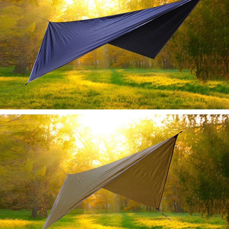 

Camping Waterproof Hammock Rainproof Tent Shelter Survival Equipment Sunshade Hiking Backpack Multifunctional Outdoor Awning