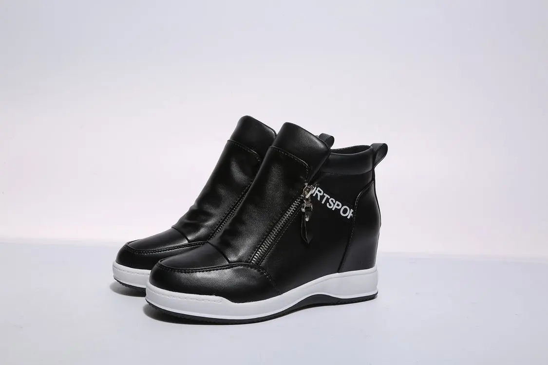 

Velvet Warm Fashion Boots Platform Shoes Woman 2020 Spring Female Booties Ankle Boots for Women Increased Wedge Shoes 40