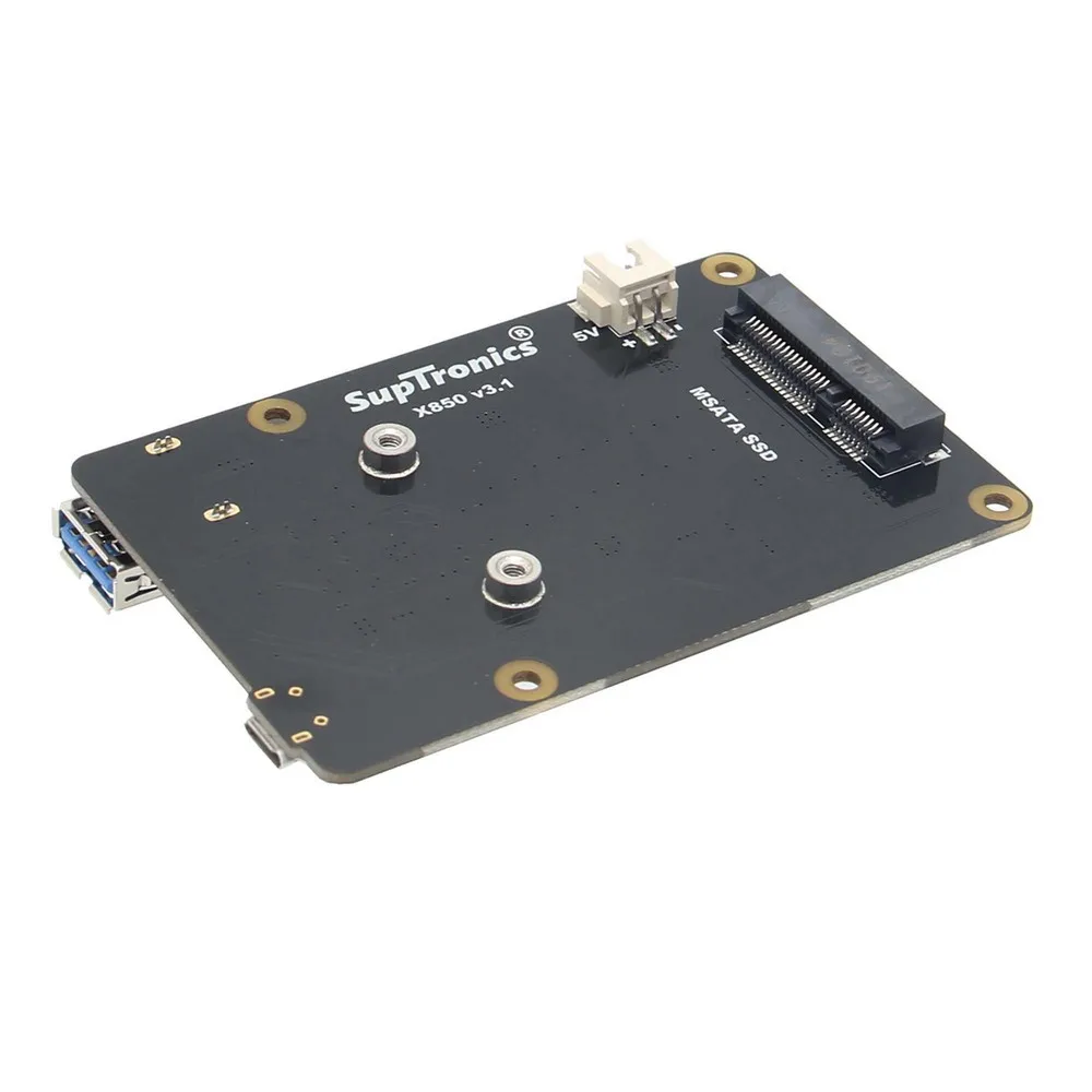 Raspberry Pi mSATA SSD плата расширения памяти X850 V3.1 щит для 3 Model B + (плюс)/3B/2B|Аксессуары