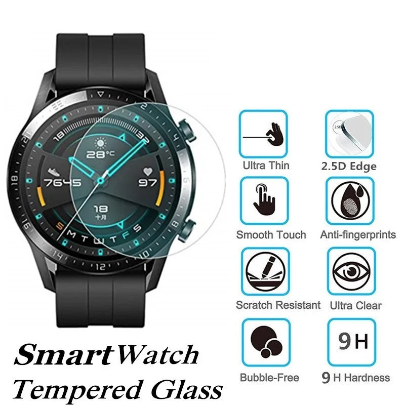 

Защитное стекло для Huawei Watch GT 2, 46 мм, 2e, 10 шт.