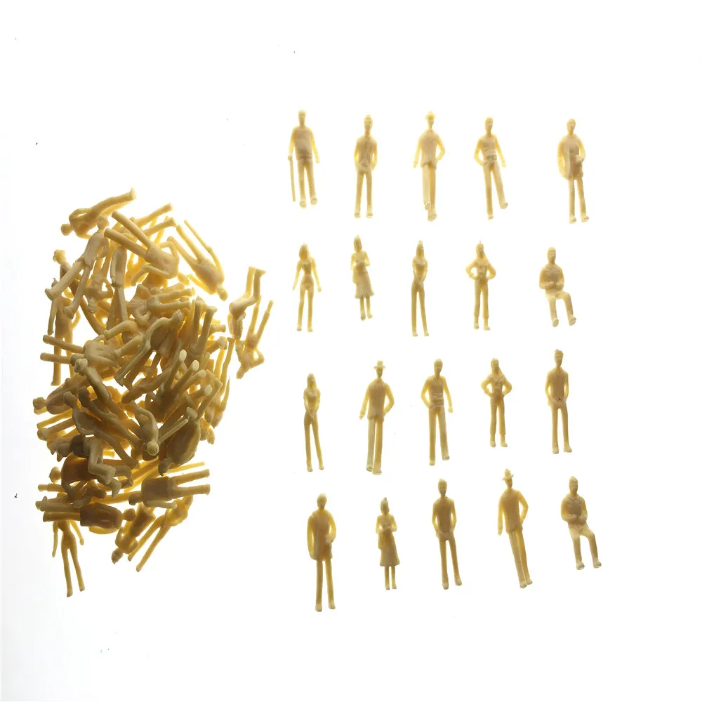 100 шт 2 2.6cm1/75 Масштаб Модель кожа фигура игрушки архитектура миниатюрные люди для