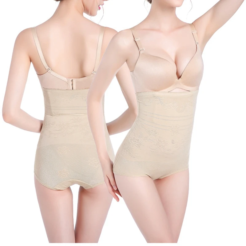 Женские Бесшовные Трусики с высокой талией для похудения эластичные трусики