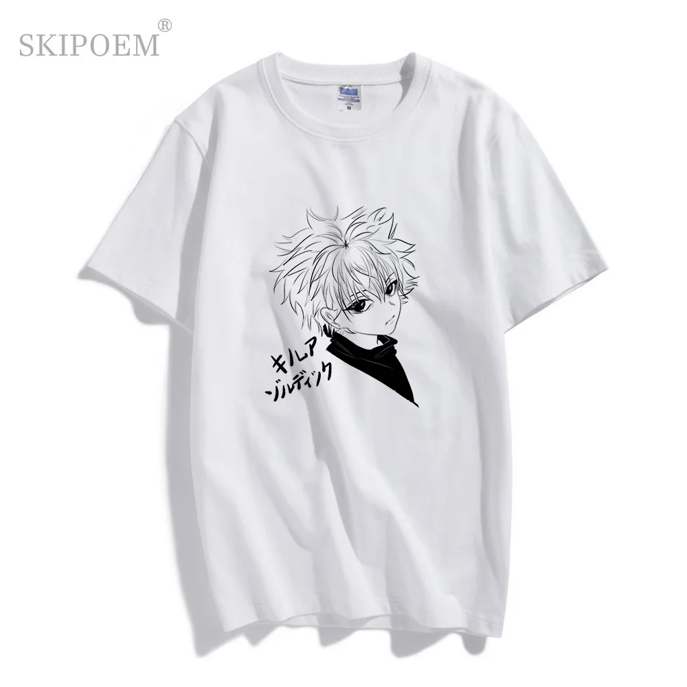 

Женская футболка, большие размеры, летние футболки большого размера, Охотник х охотник, дьявол, глаз, японский стиль, забавная аниме футболк...