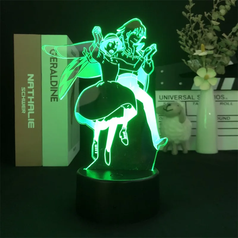 

Fairy Tale Howl Moving Castle 3D Night Light Alarm Clock Base Nightlight Color with Remote Dropship Hot Selling Battery Operated