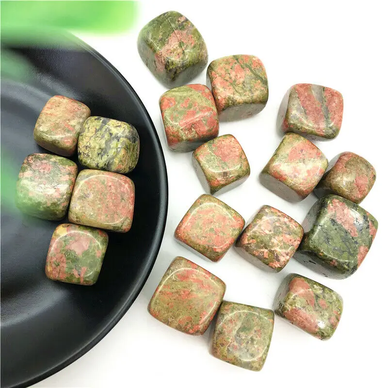 

Drop Shipping 100g Natural Unakite Tumbled Stone Healing Reiki Crystal Chakra Decoration Natural Stones and Crystals