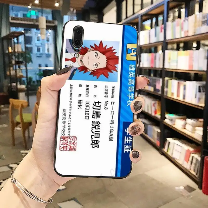 

My Hero Academy ID Card Anime Phone Case For Huawei honor Mate P 10 20 30 40 Pro 10i 9 10 20 8 x Lite