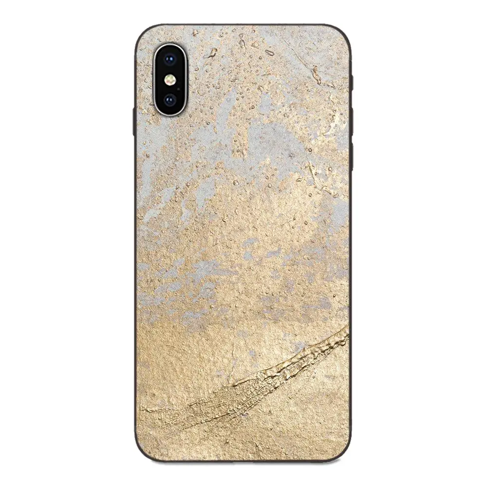 as picture Мягкий Силиконовый ТПУ Черный Твердый чехол для Apple iPhone 4 4s 5 5S SE 6 6S 7 8 Plus X XS Max XR Модный Золотой Мрамор - Цвет: as picture