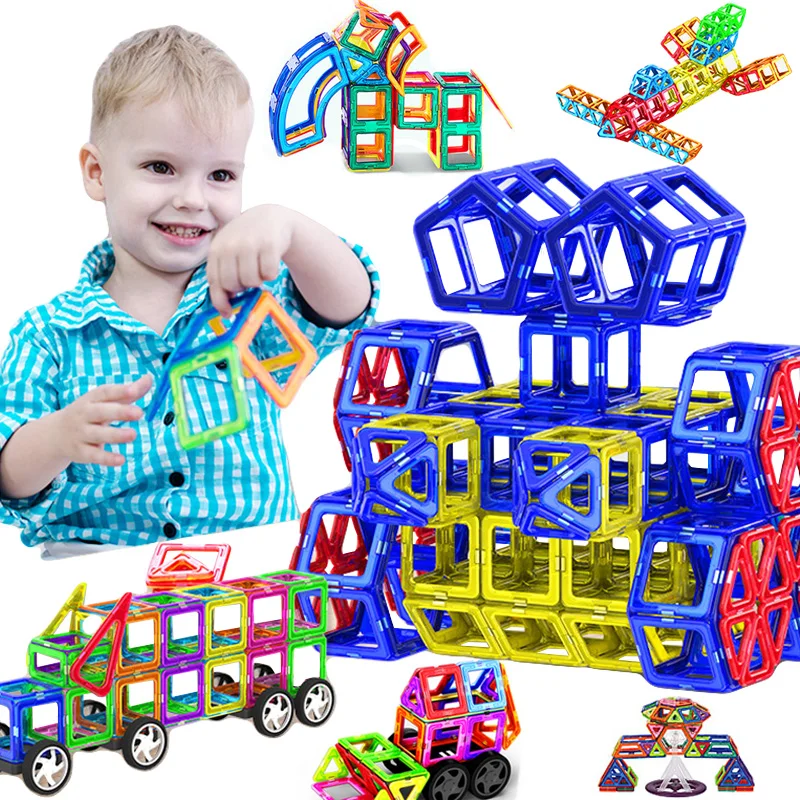 Big Size Magnet Building Blocks Magnetic Designer Accessories Educational constructor Toys For Boys Girls Children Gifts | Игрушки и