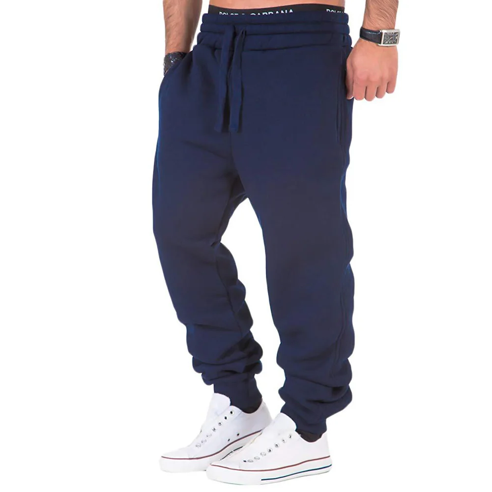 

2020 NEW Man Loose Sweatpants Drawstring Exercise Gym Exercise Casual Trousers Sping Outdoor Jogging Pants Autumn Summer
