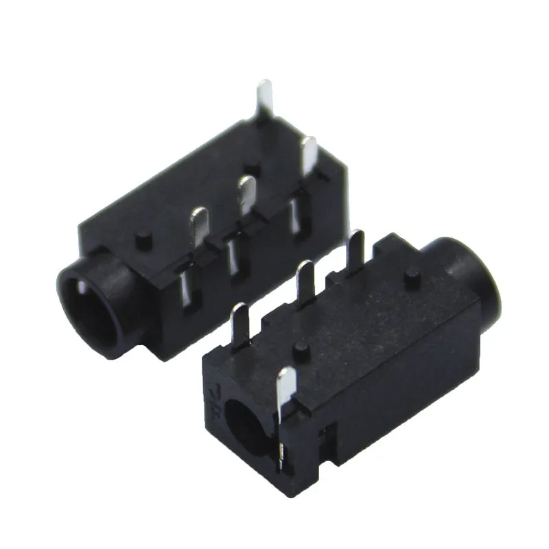 

20 шт. монтажный разъем PCB 3,5 мм, 4-полюсный разъем DIP Audio Jack PJ320A