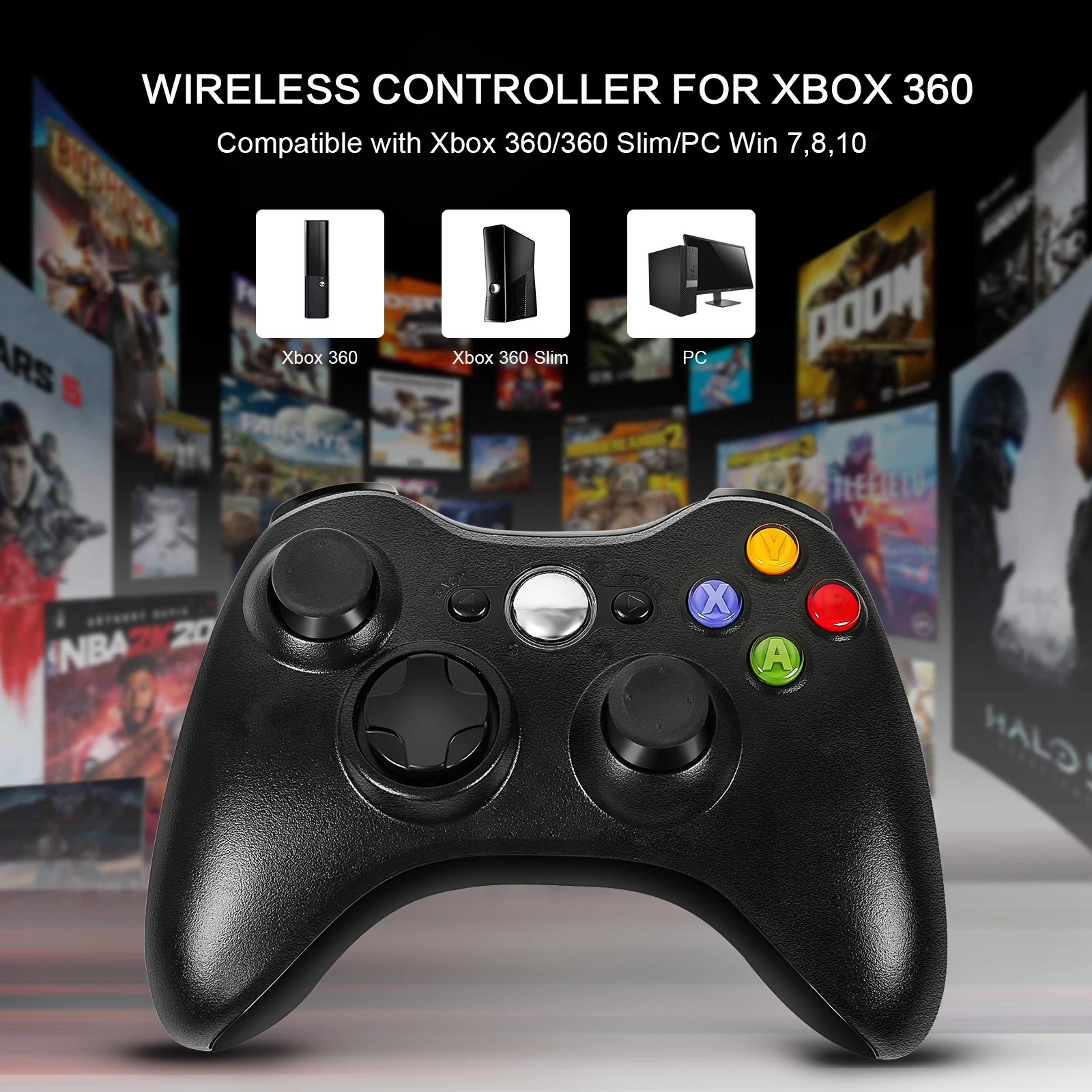 2 4G беспроводной геймпад для Xbox 360 консоль контроллер приемник Microsoft игровой