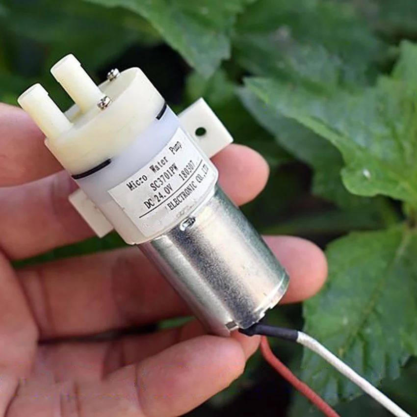 Водяной мини насос 370 самовсасывающий бесшумный вакуумный 24 В постоянного тока 22