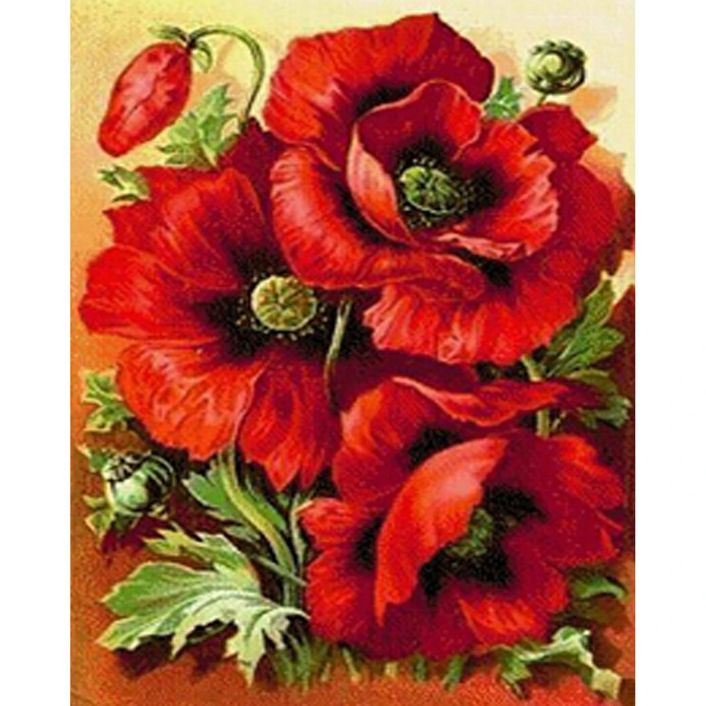 Камни в форме ромба/Набор для рисования с круглыми камнями и полотном 5D DIY