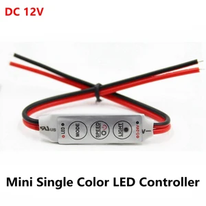 DC 12V 3 * 4A Mini Led Control ler, драйвер диммера для управления одноцветной светодиодной лентой, светильник SMD 2835 3528 5050 5630 3014