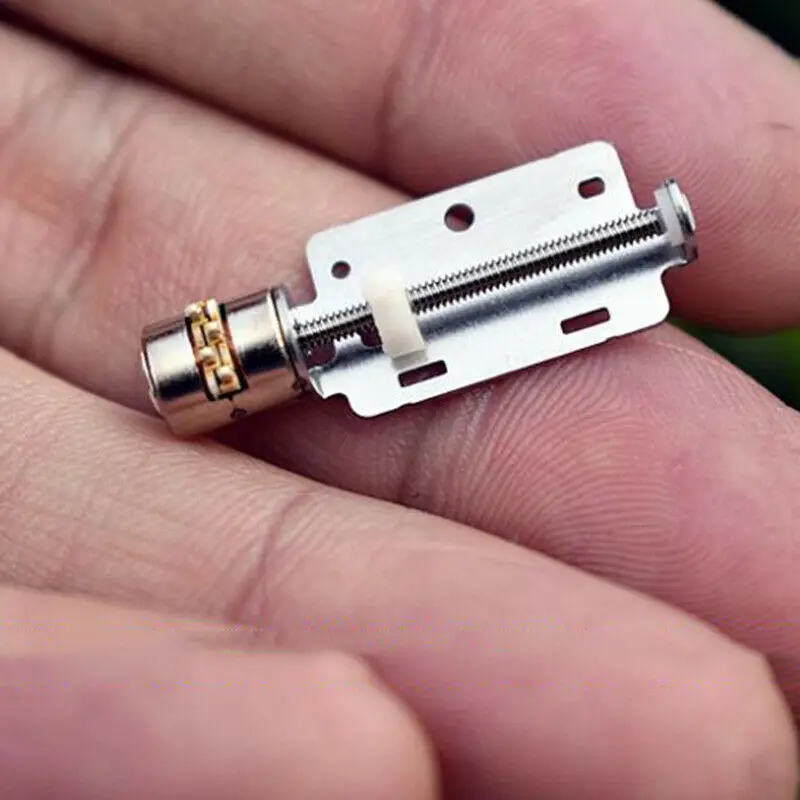 Мини 6 мм линейный привод постоянного тока 3V 5V точность Шаговый двигатель 2 фазный