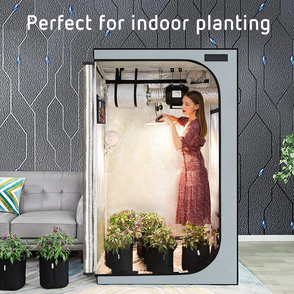 Growbox 4-дюймовый встроенный воздуховод с контроллером переменной скорости для