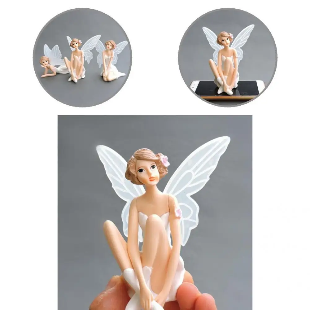 

Portable 3Pcs/Set Attractive Vivid Bright-colored Statue Decor Anti-deform Figurine Handicraft Durable for Gifts
