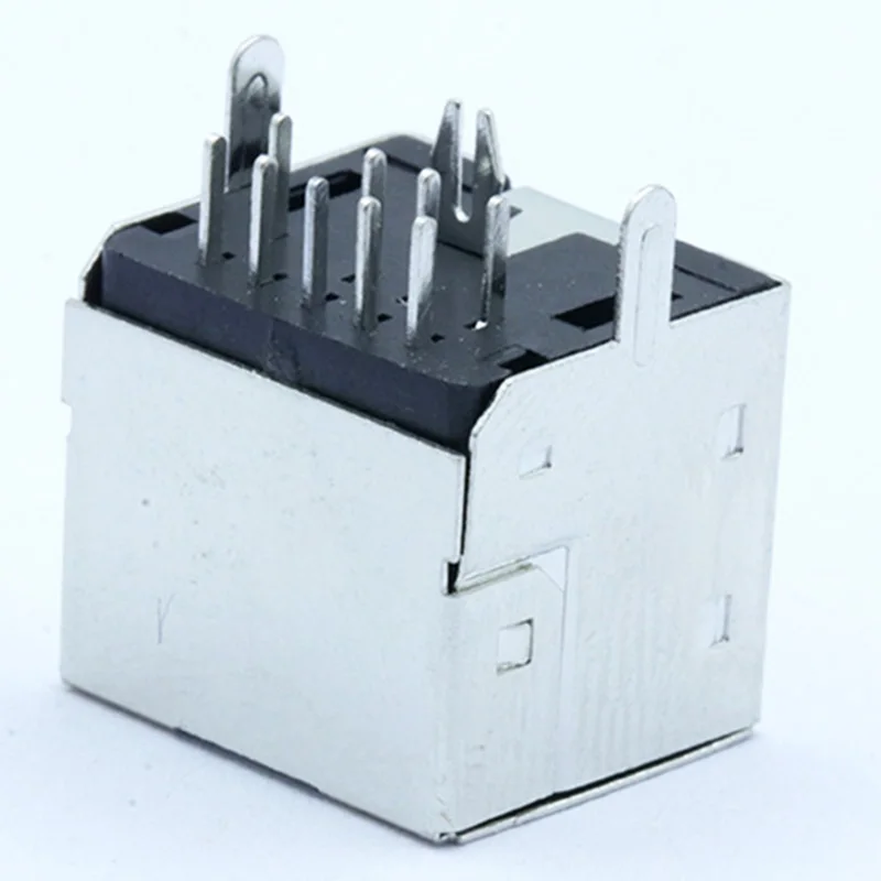 10 шт./лот 9 контактный мини DIN гнездовой разъем клеммы 90 градусов/Прямоугольный