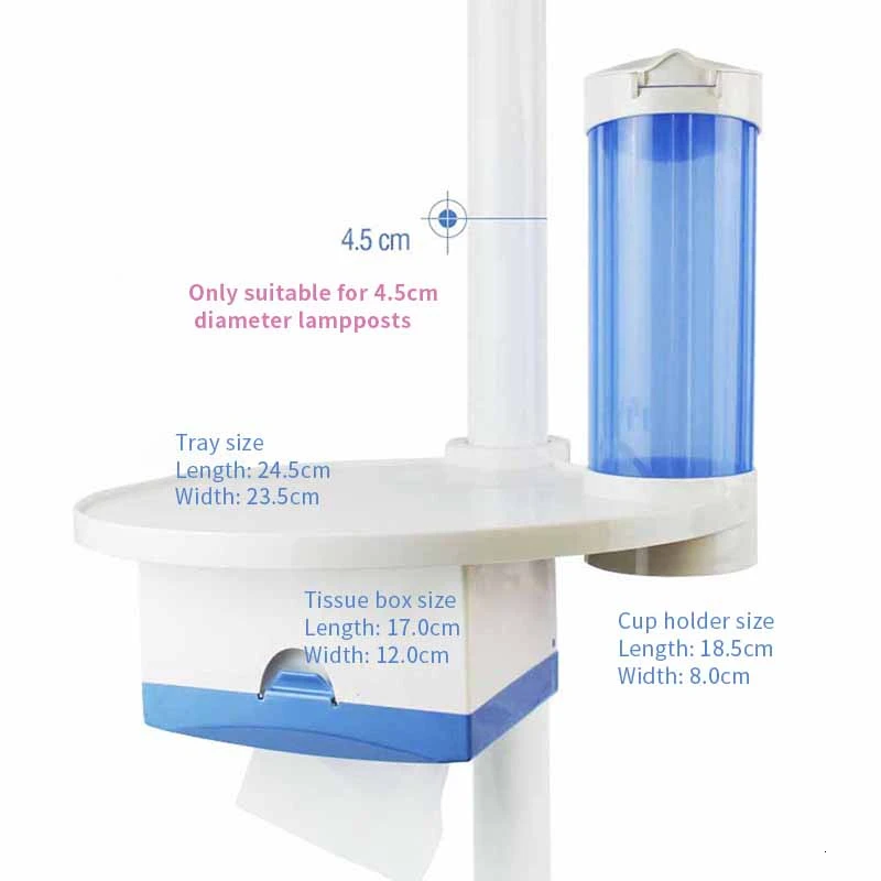 

Three in one storage table tissue box Dental chair cup racksmall tray additional tray cup holder cup bucket dental fittings
