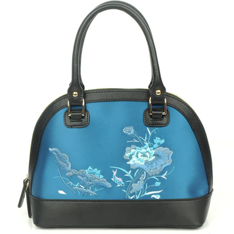 

Belvah High Quality Luxury Brand Sac Femme Makeup Crossbody Bags for Women 2021 New Handbags Silk Satche Vintage Top-Handle Bag