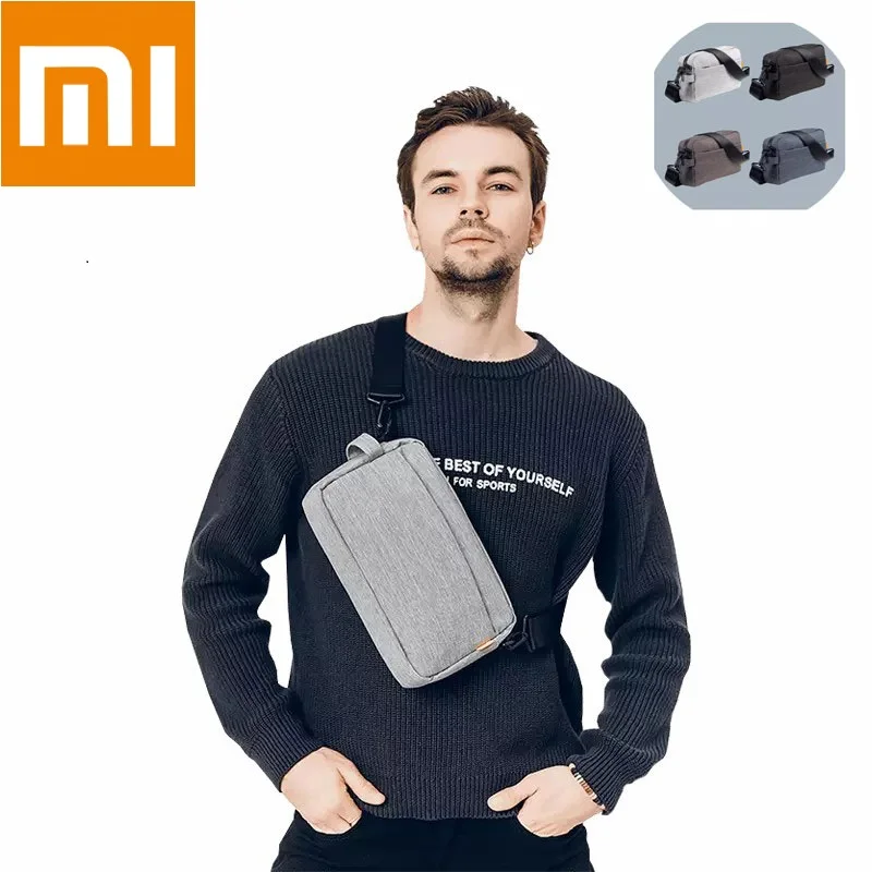 Xiaomi SKAH Повседневная сумка через плечо мужская дорожная холщовая уличная