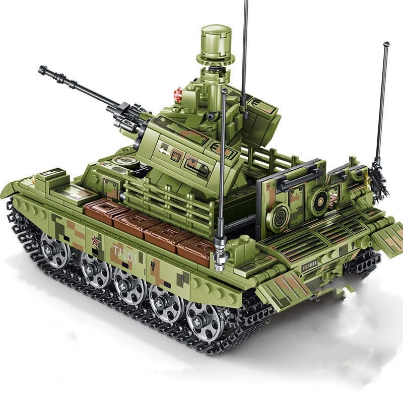 

SEMBO Block 894pcs WwII Military Series King Of Land Warfare Tank Helicopter Figure Model Building Blocks Diy Kids Toys For Boys
