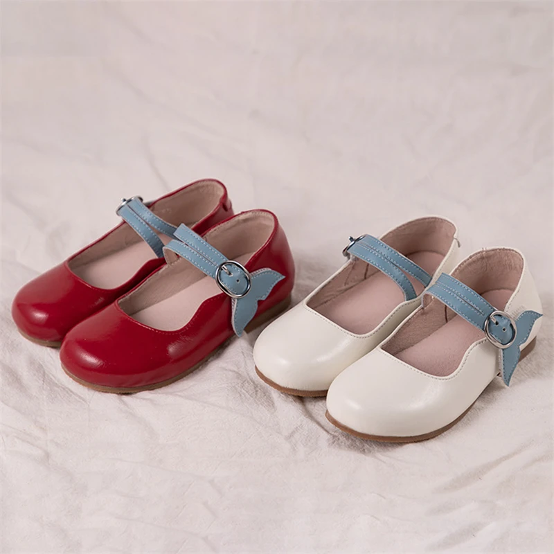 

New Girls Leather Shoes Children Spring/Autumn Flats Baby Toddler Breathable Casual Princess Genuine Leather Moccasins Kids 033