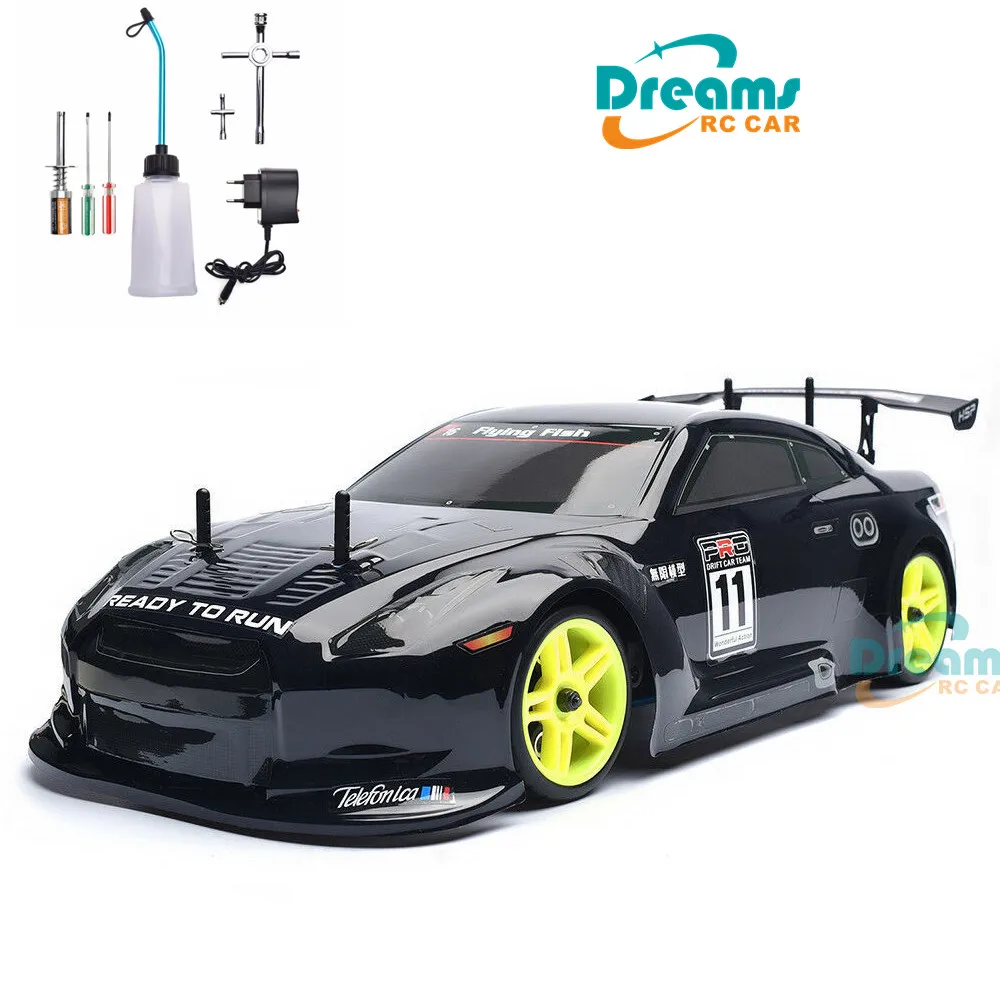 4wd 1:10 On Road Racing Two Speed Drift Vehicle Toys 4x4 Nitro Gas Power High Speed Hobby Remote Control Car