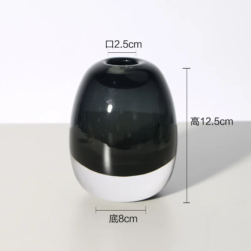 Hand-made ваза толстый украшение для стеклянной вазы аксессуары современный дом