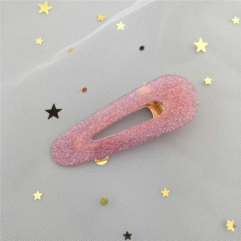 Корейская обувь блестящая пространство заколки для волос девочек 2019 модные с