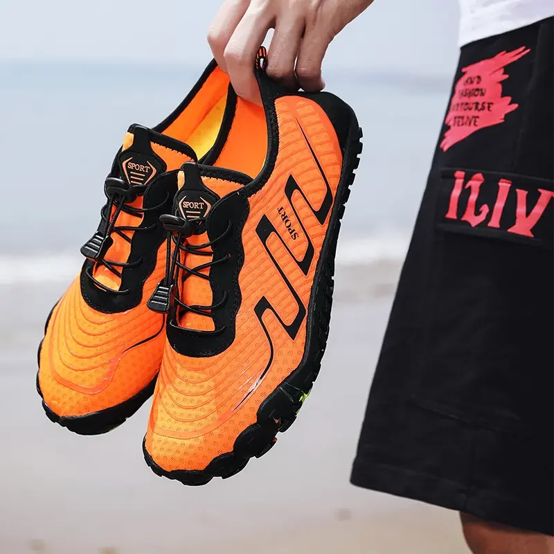 

Swimming Shoes Men Beach Aqua Shoes Women Quick Dry Barefoot Upstream Surfing Slippers Hiking Water Shoes Wading Unisex Sneakers