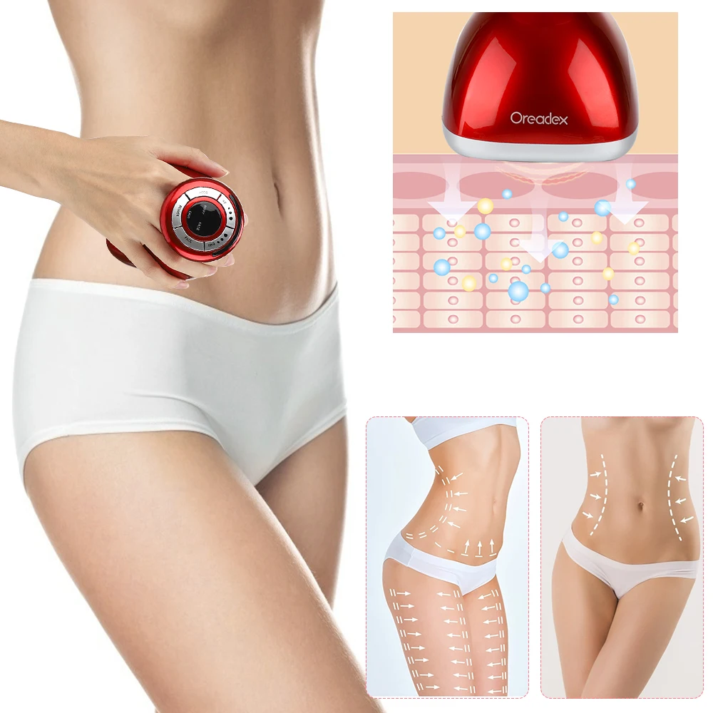 

RF Ultrasound Cavitation EMS Slimming Massager LED Red Light Skin Care Fat Burner Weight Loss Device Tightening for Full Body