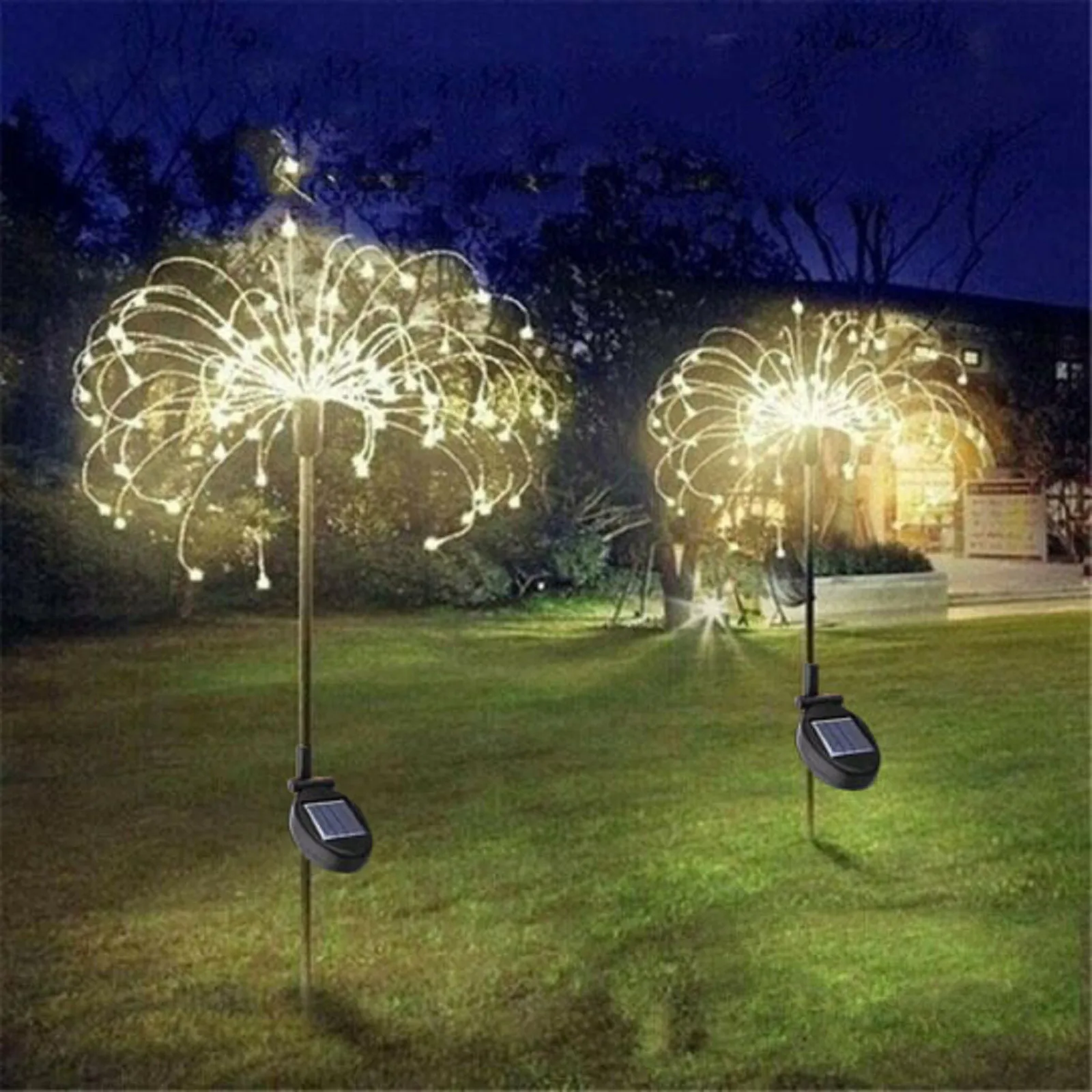 

Christmas Solar Firework Light Outdoor Lights with 90 LED Garden Lights Pathway Fairy LED Suit for Garden Fence Patio Garage