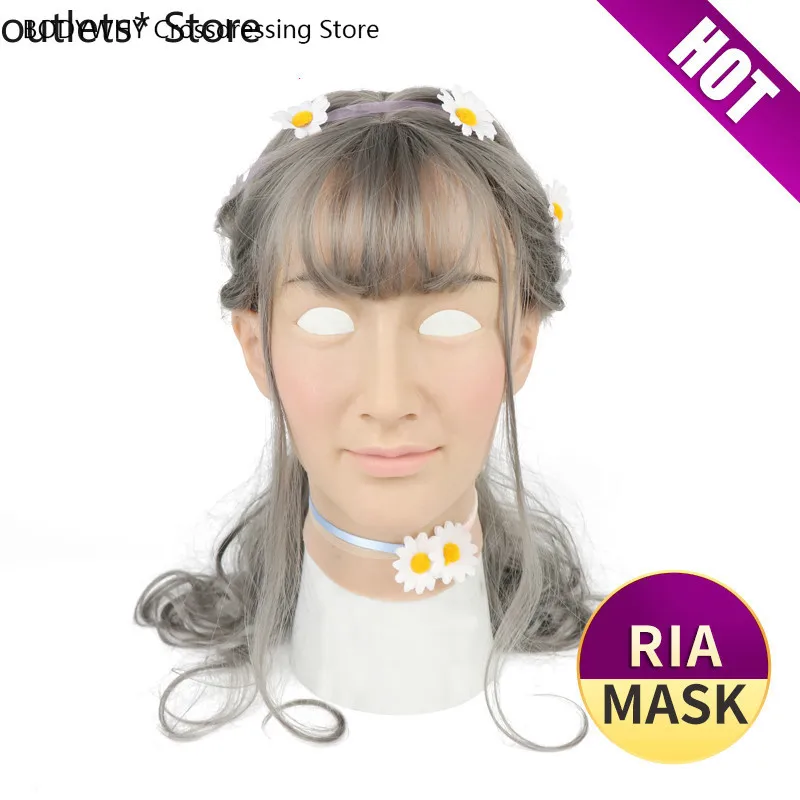 Silicone Mask Transgender Shemale Artificial Skin Cosplay Women Crossdresser Latex Dress for Male Sexy Party Supplies | Мужская одежда