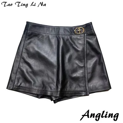 

Top brand Fashion 2020 New Real Genuine Sheep Leather Skirt G42 high quality