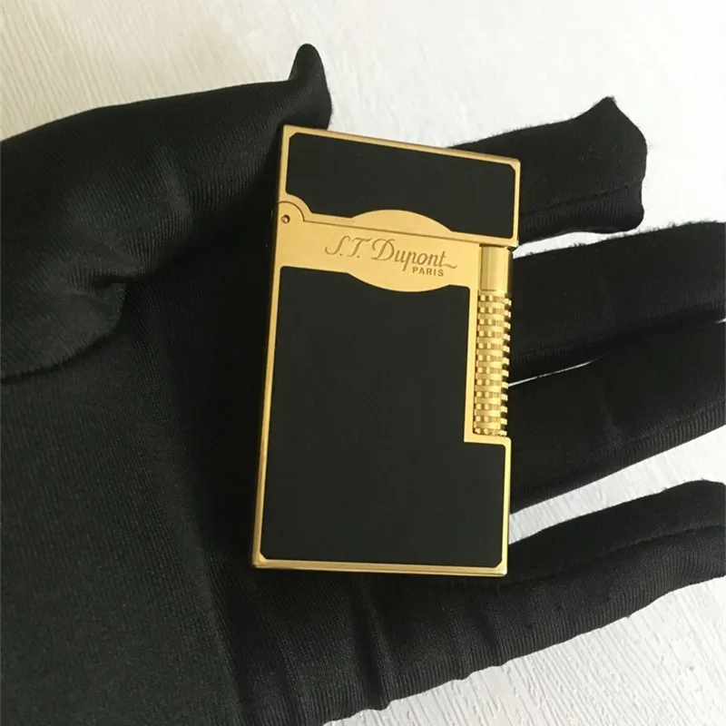 

S.T gas lighter windproof for cigarette Dupont Bright Sound lighter! New with stone and wheel and adapter TT23