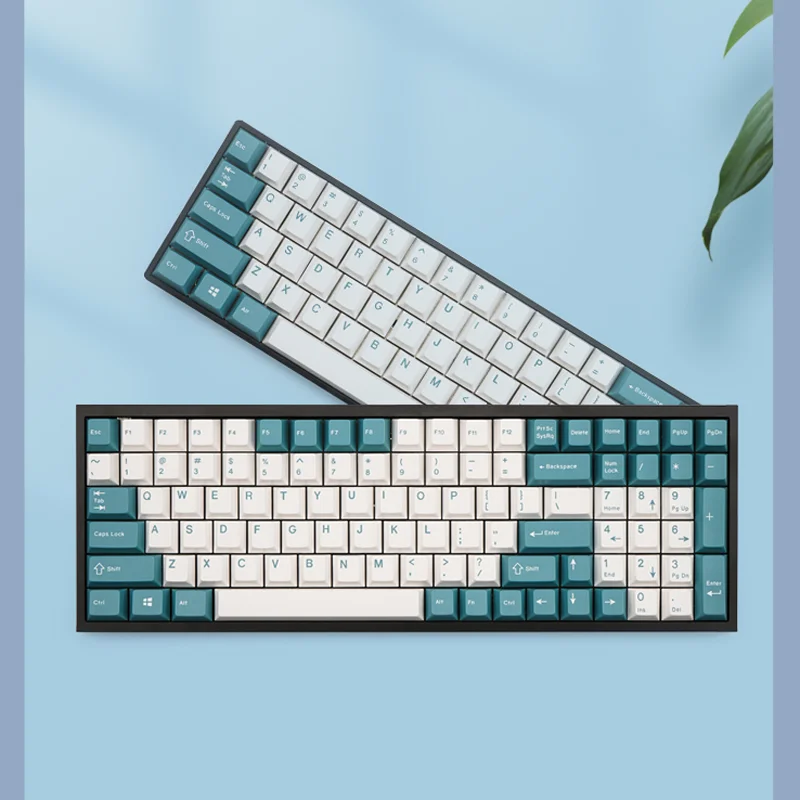 

Cherry Height 153 Keycaps ABS Enjoypbt Green and White Key Cap for Keyboard Two Color Injection Molding Beautiful Appearance
