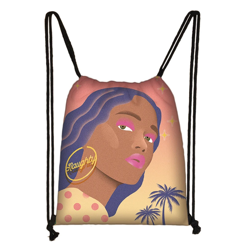 Индивидуальный рисунок/логотип/название на персонализированной сумке шнурке