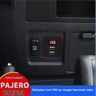 Для Pajero USB интерфейс V97 V93 V87 оригинальная зарядка типа C 220 в задний инвертор Pajero зарядный порт аксессуары для модификации