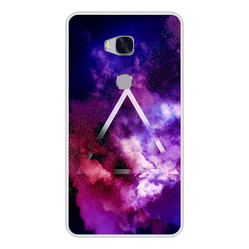 Чехол силиконовый для Huawei Honor 5X мягкая мультяшная задняя крышка телефона из ТПУ 5 X