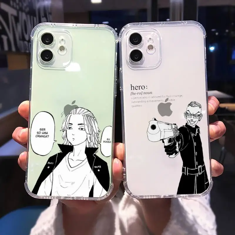 

tokyo revengers Phone Case For iphone 13 12 11 8 7 plus mini x xs xr pro max Transparent soft