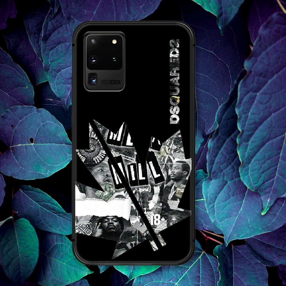 

Italian Luxury Trend Brand Leaf Phone Case For Samsung Galaxy Note S 8 9 10 20 Plus E Lite Uitra black Prime Soft Cover Fashion