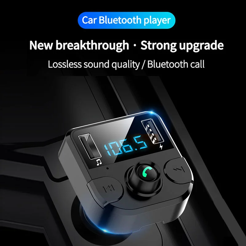 Беспроводной громкой связи Bluetooth автомобильный комплект fm трансмиттер с USB MP3