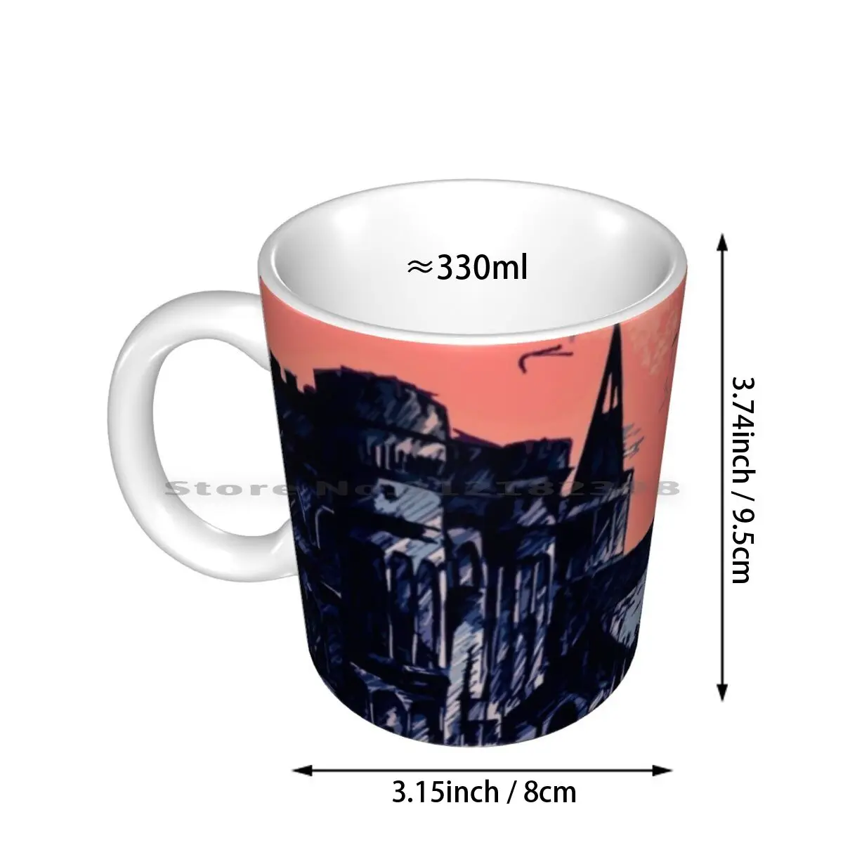 Lothric замок в ажурном мире Керамические Кружки Кофейные чашки Кружка для молока