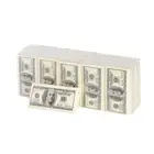 10 упаковок, бумажные салфетки для лица, 100 долларов