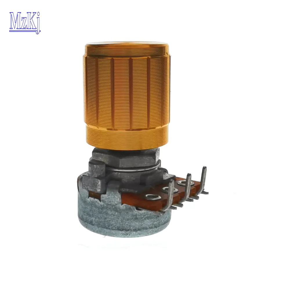 

1 шт. новый японский поворотный потенциометр ALPS RK163 + Золотая алюминиевая ручка изогнутые ножки один блок 10 КБ 50 КБ 100 КБ 10 к 50 к 100 к WH148