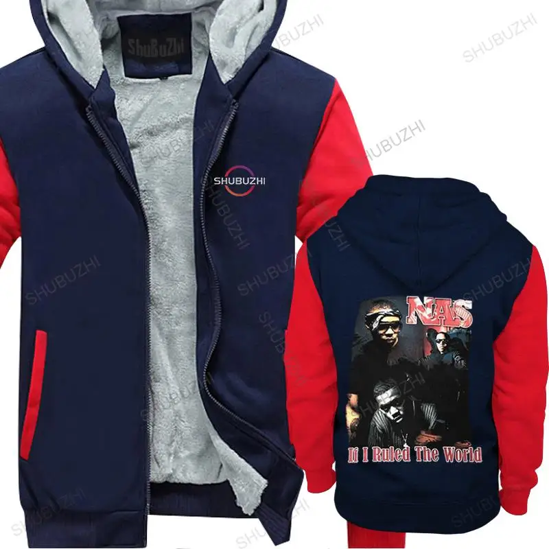 

Retro Nas Illmatic If I Ruled The World thick hoodie Men Pure Cotton sweatshirt Rapper Hip Hop Tops Streetwear fleece jacket