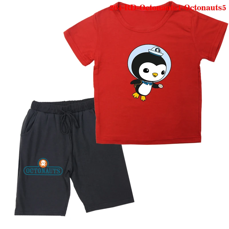 

Children's Short-sleeved Suits,summer Clothes Baby Boys The Octonauts Tshirts + Cotton Shorts Set Girls Casual Outfits Suit